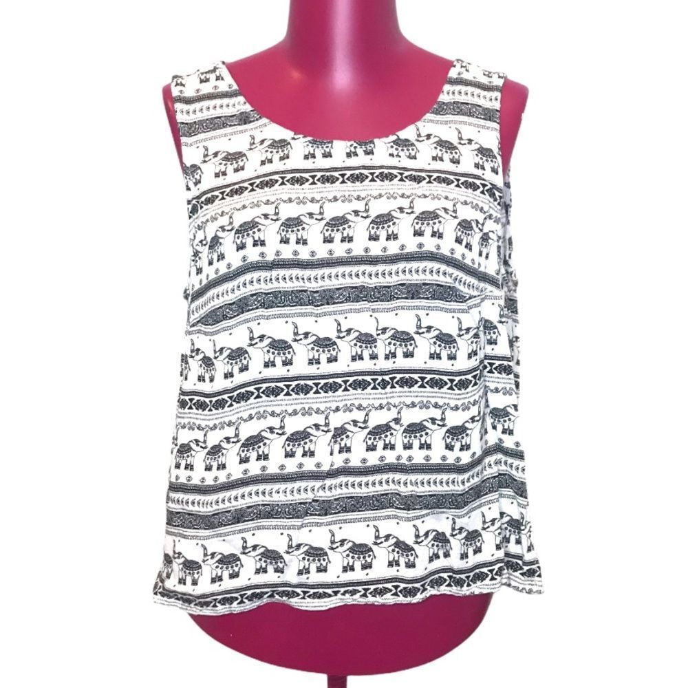 H&M Loves Coachella Elephant Festival Top sz 14